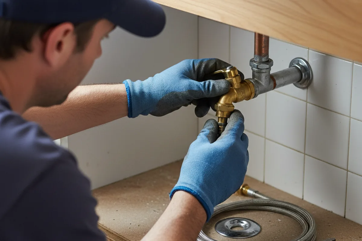 Shutoff valve and fitting work during Repiping in Dana